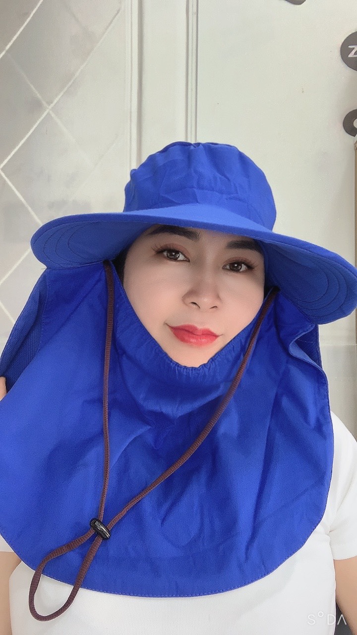 [MUA NÓN TẶNG VỚ] Mũ Nón chống nắng 2 lớp vải dầy