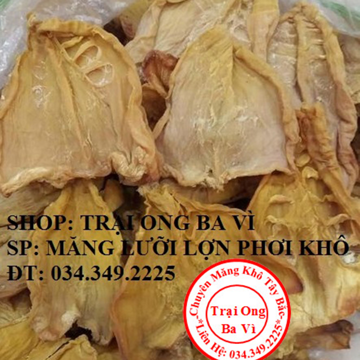 Măng lưỡi lợn khô cánh dày búp non chuyên dùng hầm canh măng 500 gam