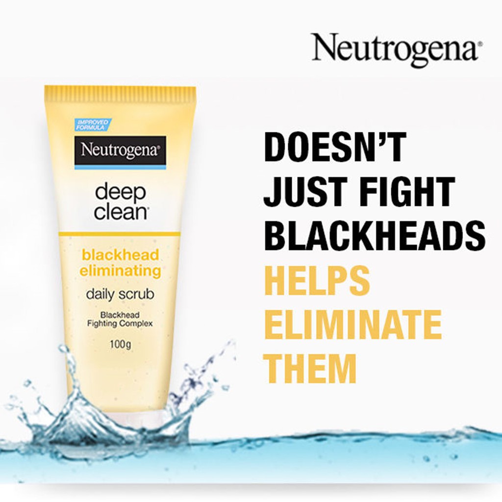 Neutrogena Deep Clean Blackhead Eliminating Daily Scrub 100g