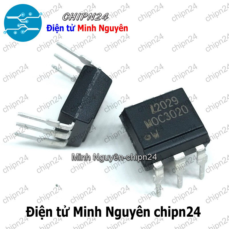 [2 con] (DT) Opto MOC3020 DIP-6 Đen Hàng Tốt (3020) - HH005531