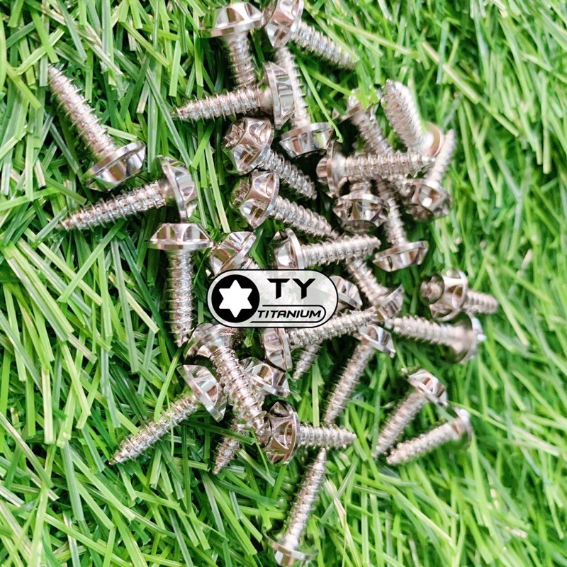 Ốc Salaya inox304 4li15 Xoắn gắn dàn áo xe ga Honda và nhiều vị trí cùng kích thước