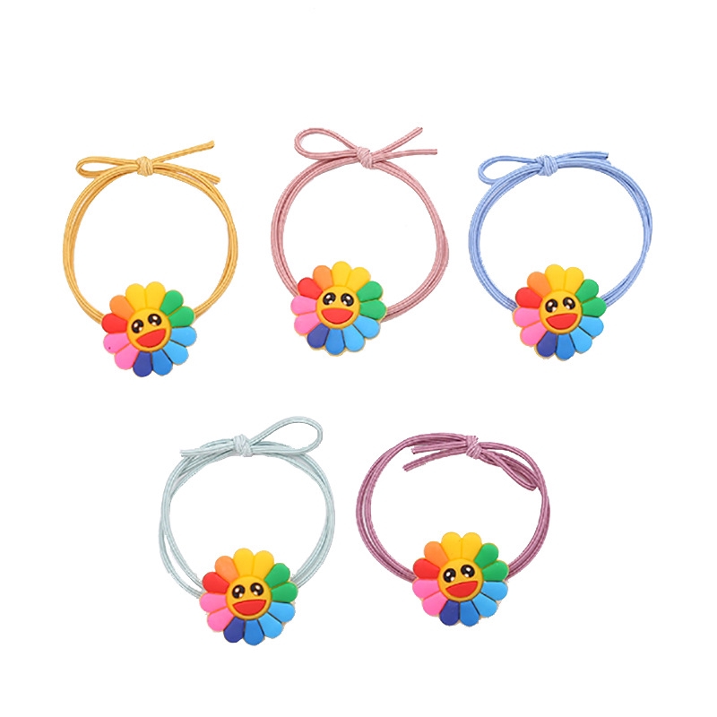 5 pcs solar flower hair band pk - hmt