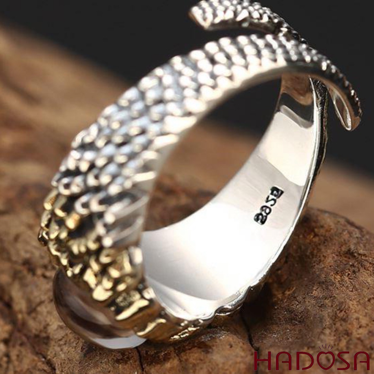 [HCM] Nhẫn Bạc Thái 925 mắt rồng
