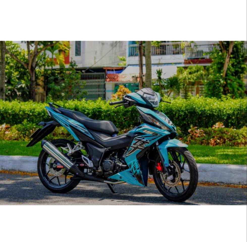 Tem rời dán xe winner v1 mẫu hayabusa xanh ngọc