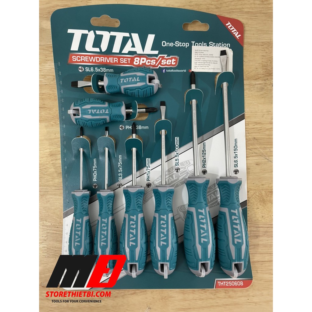 [HCM]Bộ 8 Tua Vít Tht250608 Total