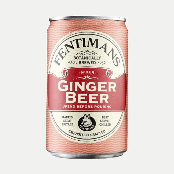 Lốc 6 Lon Nước Thảo Mộc Có Ga Vị Bia Gừng Fentimans Ginger Beer Cans Anh
