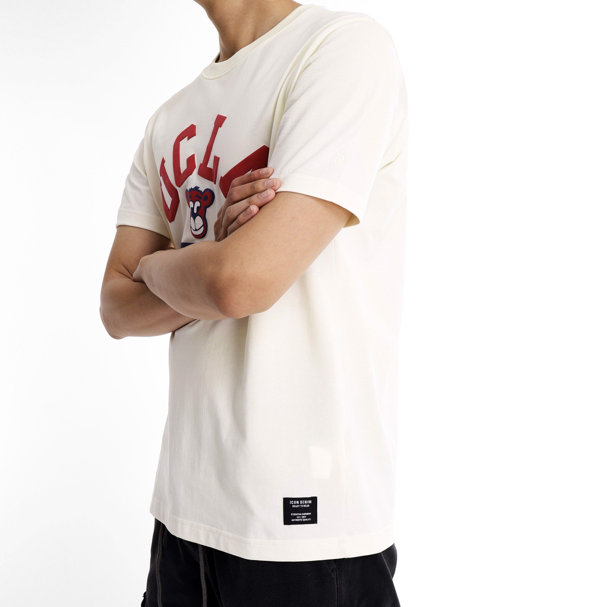Áo thun nam ICON DENIM form Regular UCLA Bear ATID0117