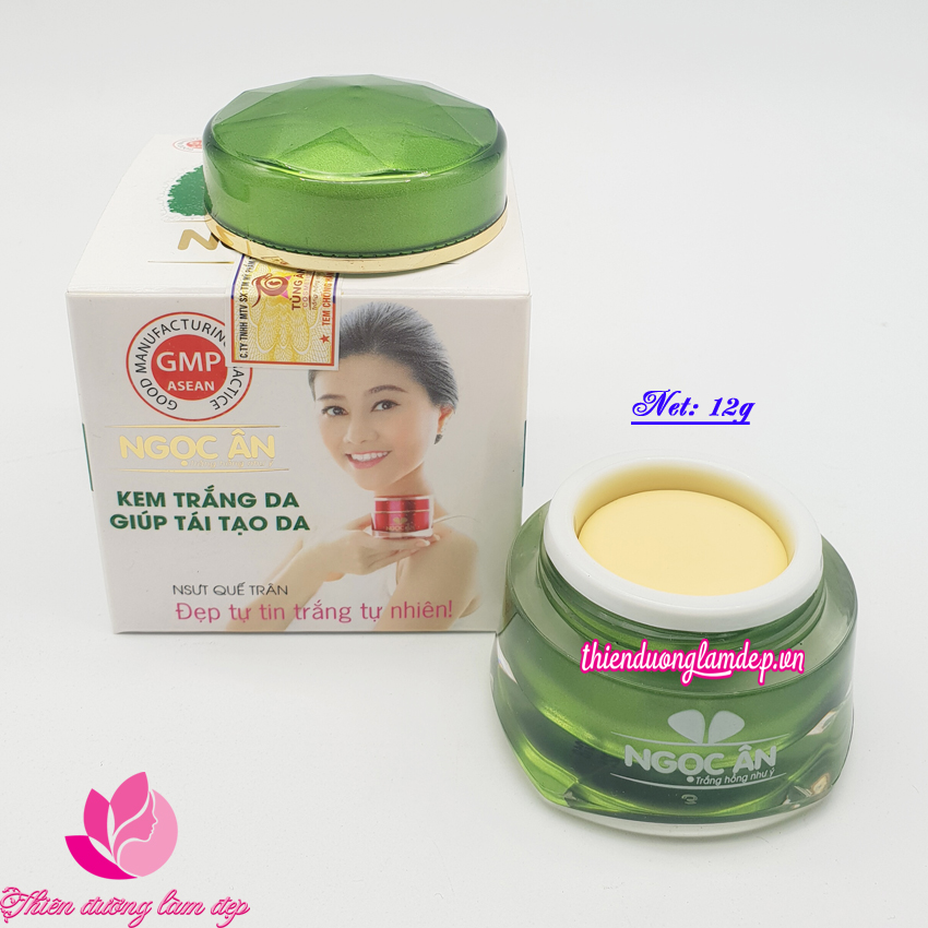 Kem dưỡng trắng da mặt tái tạo da NGỌC ÂN 12g