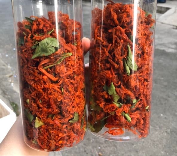 Khô Bò Sợi Lá Chanh 100G - Đồ ăn vặt