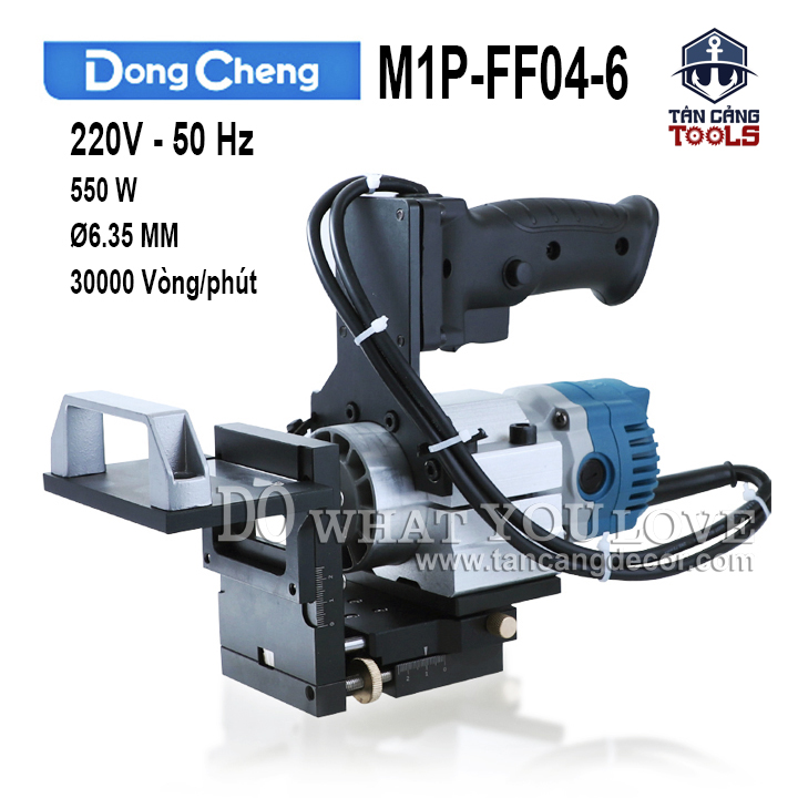 Máy phay tạo rãnh liên kết dongcheng m1p-ff04-6