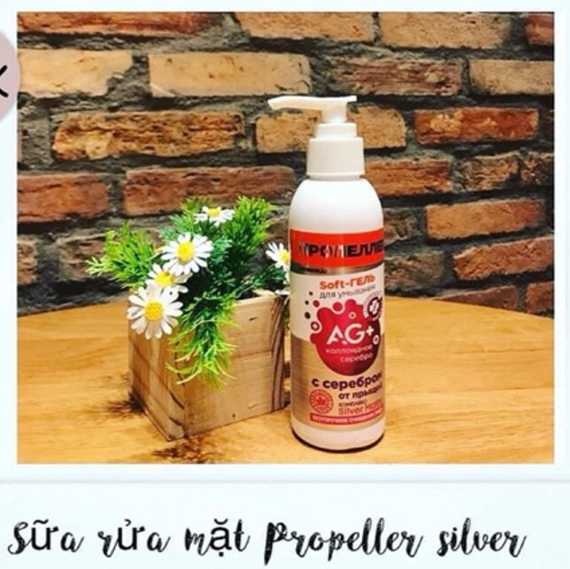 [HCM]Gel rửa mặt Propeller Silver Ag+ Dành Cho Da Mụn 150ml