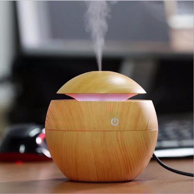 Máy xông tinh dầu vân gỗ. ĐTVM