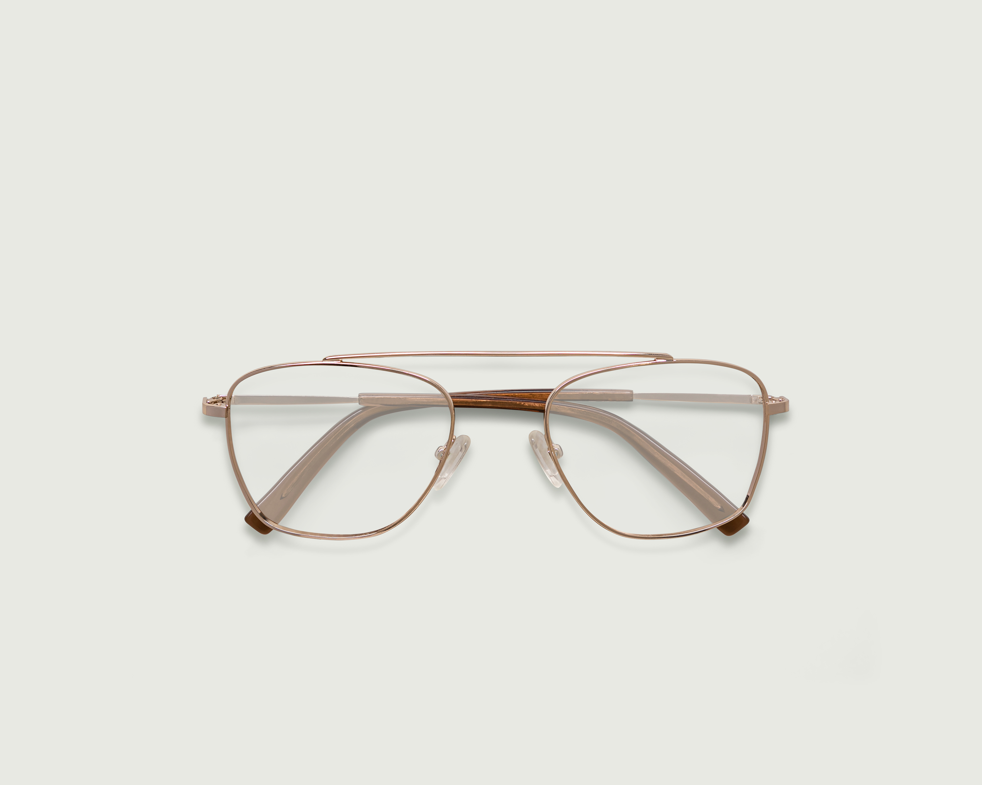 Gọng Kính Cận Sunnies Studios Phi Công Cliff White Gold