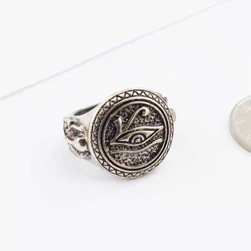 Nhẫn Nam Mặt Khiên, Nhẫn Con Mắt Ngàn Năm Yugioh - Chất Liệu Thép Titan Không Đen Không Dị Ứng 0501303 -  Tặng Kèm Hộp + Bảo hành trọn đời, sản phẩm không đen, không phải màu - Thương Hiệu KJ - nhẫn nam đẹp, nhẫn quân đội mỹ