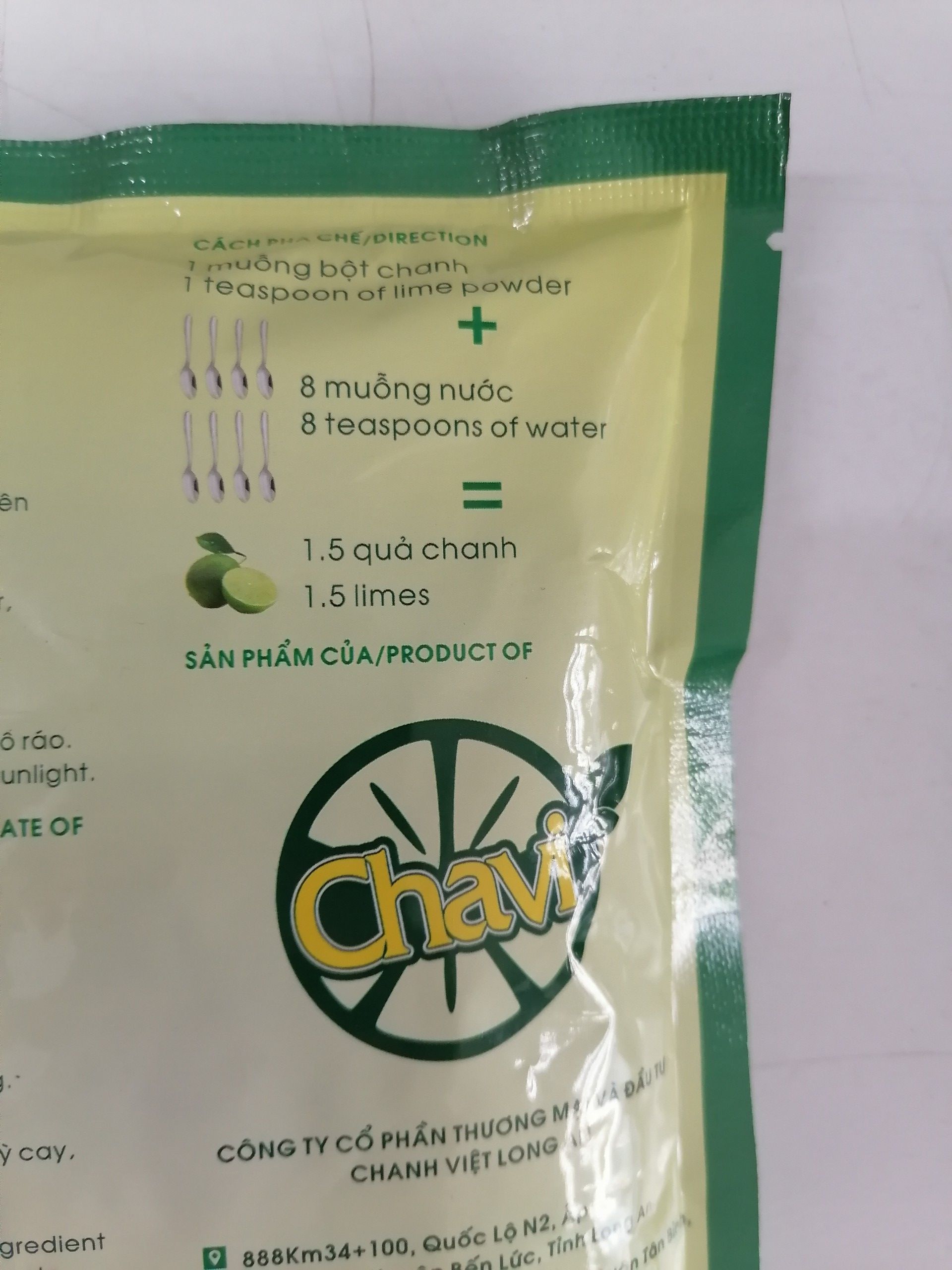 [400g] BỘT CHANH GIA VỊ [VN] CHAVI Lime Powder (bph-hk)