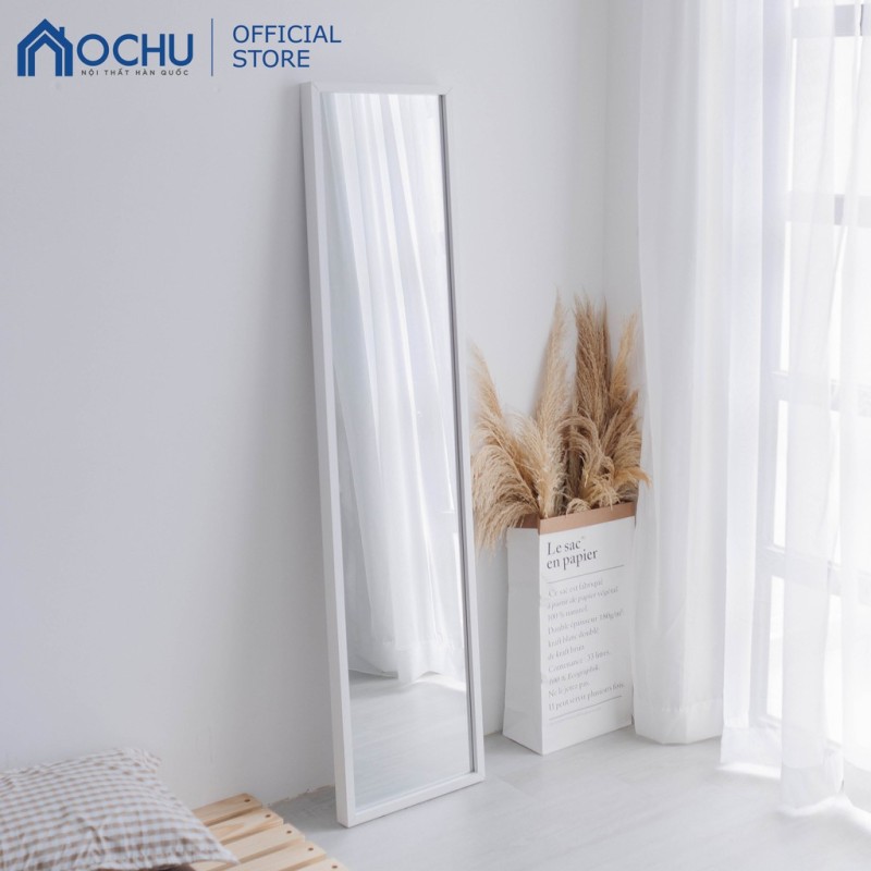 Gương Đứng Soi Toàn Thân Khung Gỗ OCHU - Mirror M - White