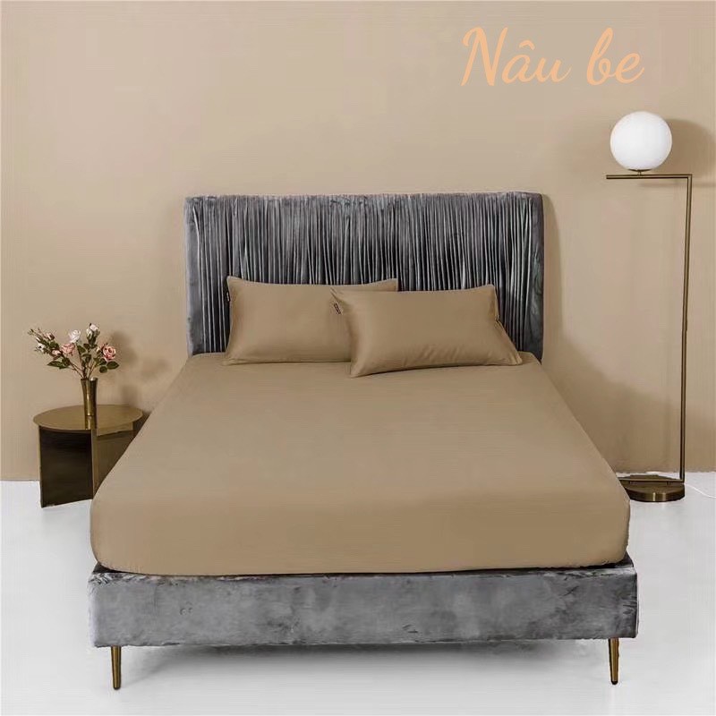 (❣️GIÁ BAY NÓC) Bộ ga gối lụa tencel trơn 60s cao cấp ga giường lụa mát lạnh - nhiều mẫu lựa chọn