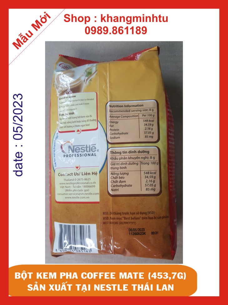 Combo 10 Bịch Bột Kem Coffee Mate 453,7gram