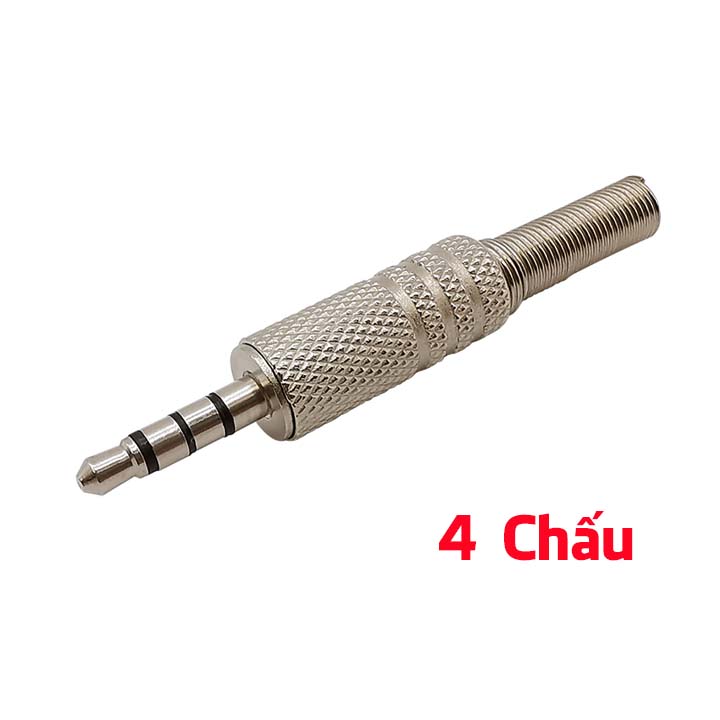 Đầu jack audio 3.5mm mạ kẽm
