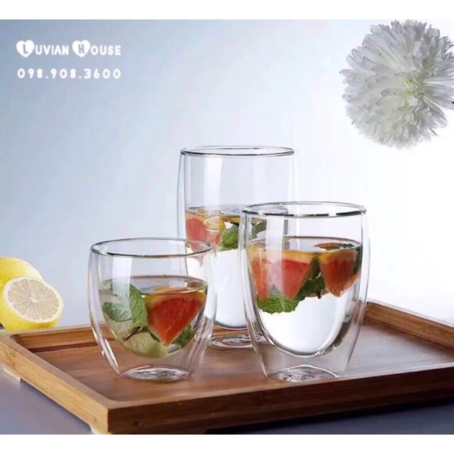 CỐC THỦY TINH 2 LỚP (chịu nhiệt)