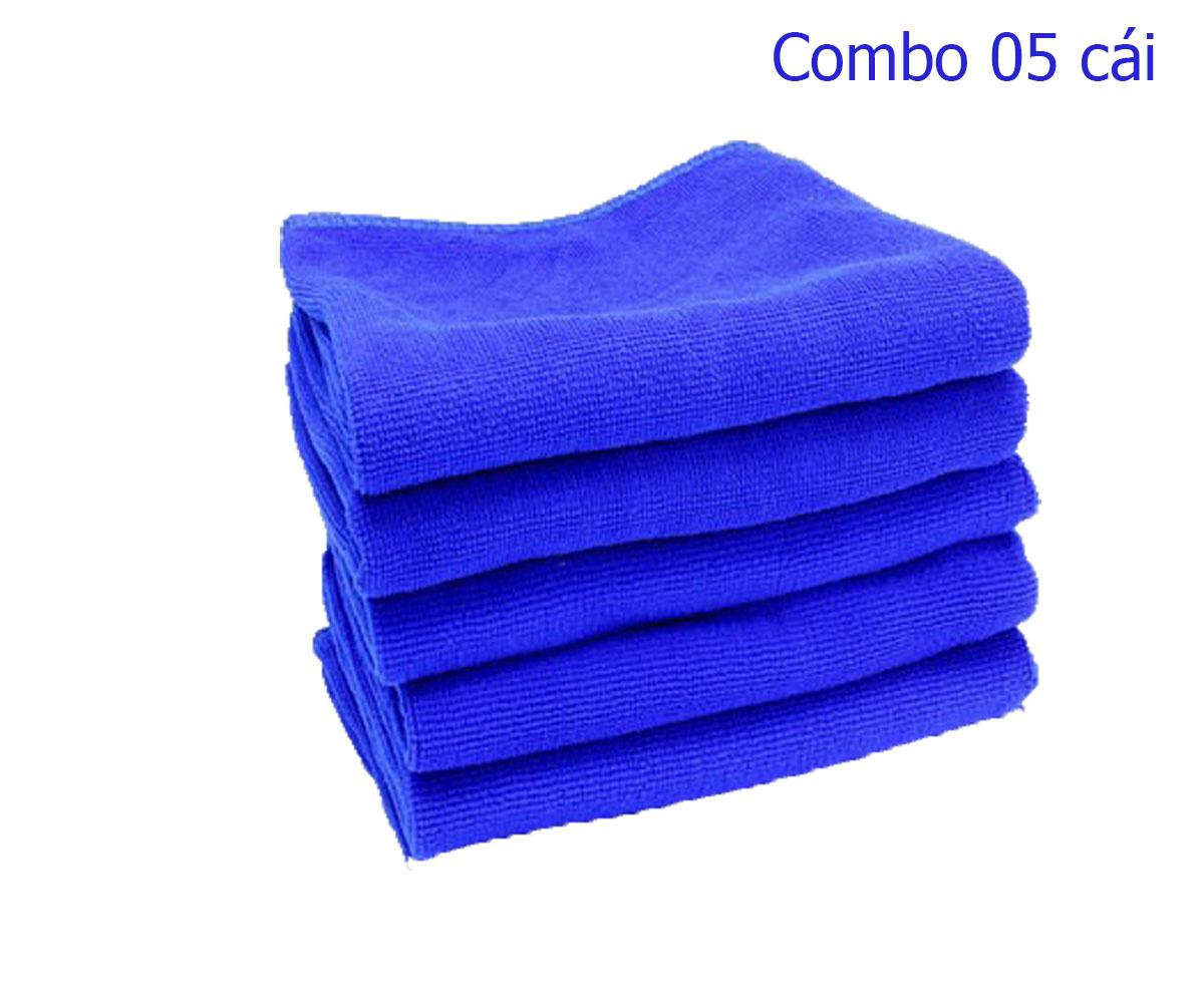 Bộ 5 khăn Microfiber lau xe ô tô