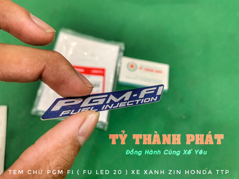 Tem Chử PGM Fi ( Future 20 Led ) xe Xanh (Miếng)