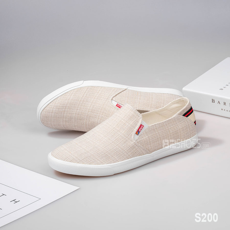 Giày lười nam - Slip on nam vải - Mã S200