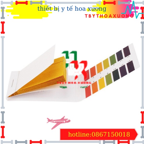 [1 Hộp 20 Tệp ] Giấy Quỳ Tím Thử Độ pH Thang Đo Từ 1 Đến 14
