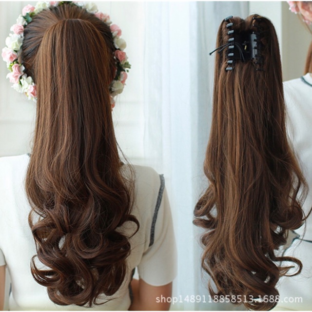Ngoạm xoăn dài 60-65cm dày dặn chất tơ cao cấp sỉ 55k