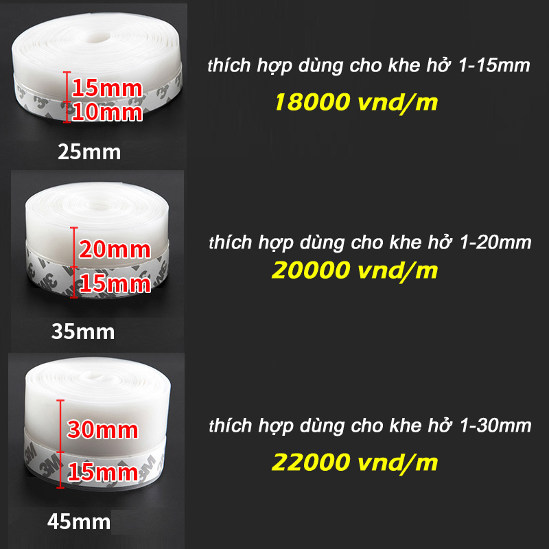 [HCM]Ron dán chân cửa chống bụi chống côn trùng (35mm x 1met)