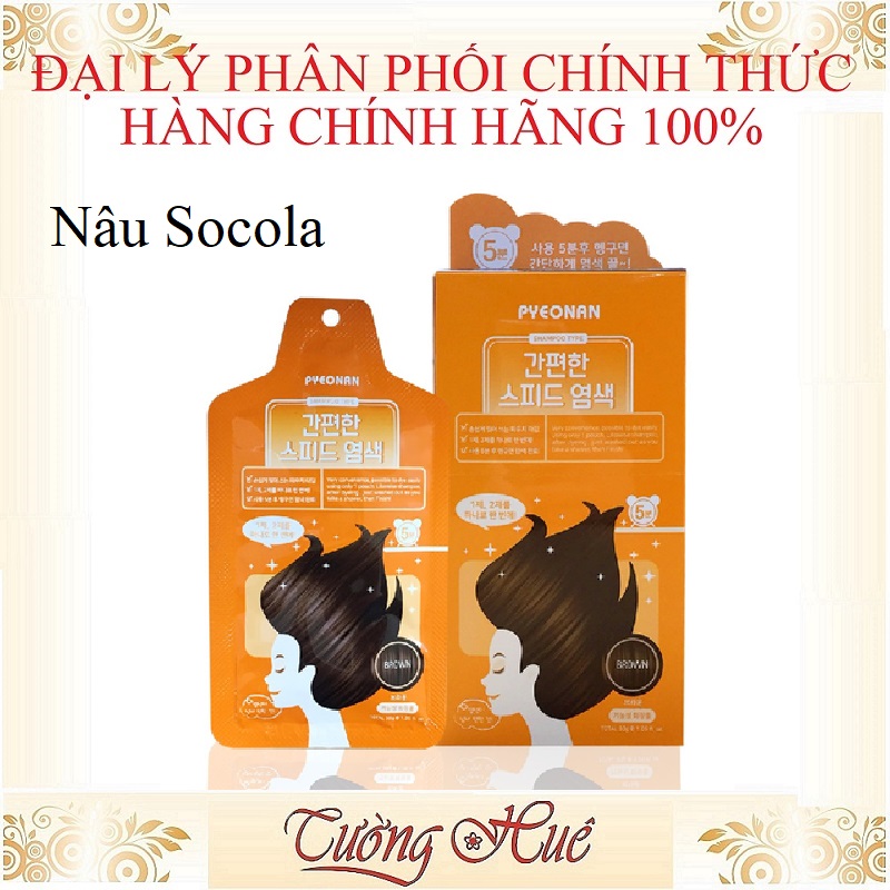Gội khô nhuộm thảo dược pyeonan hàn quốc - 30g