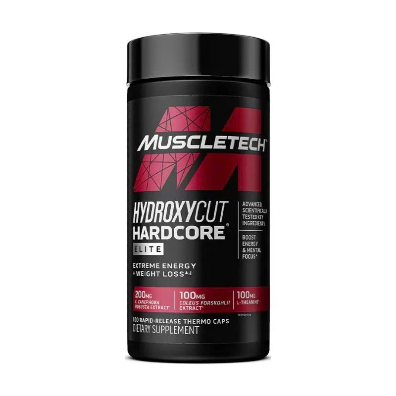 ĐỐT MỠ GIẢM CÂN HYDROXYCUT HARDCORE (100-110-120 viên) - Hàng Chính Hãng MUSCLETECH