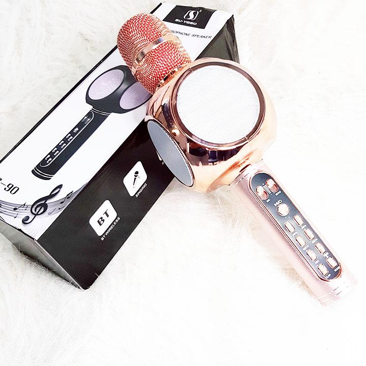 MICRO KÈM LOA BLUETOOTH KARAOKE YS-90 CHÍNH HÃNG
