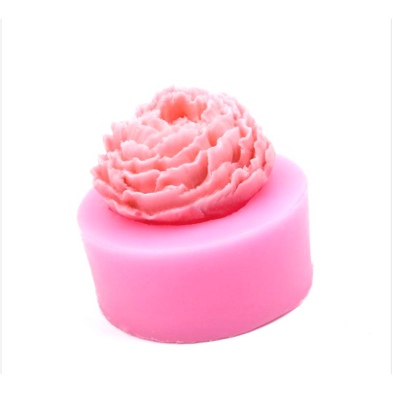 Khuôn rau câu silicon 3D Hoa mẫu đơn đại
