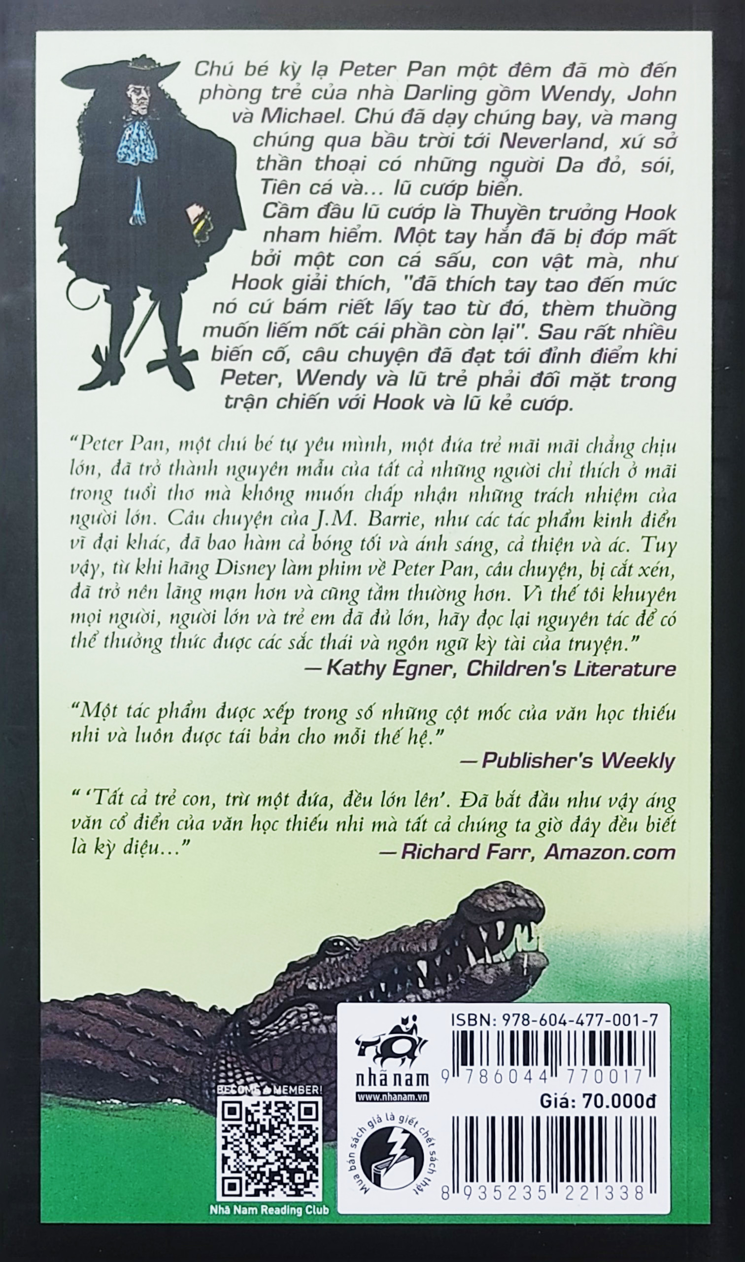 Sách - Peter Pan - Văn học thiếu nhi (Nhã Nam)