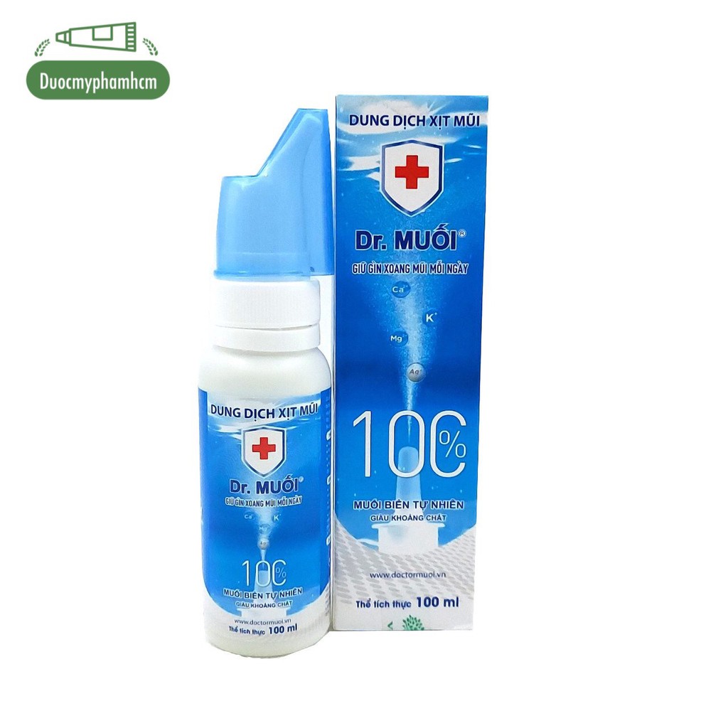 Dung Dịch Xịt Mũi Dr. Muối, Nước Muối Biển Sâu (100ml)