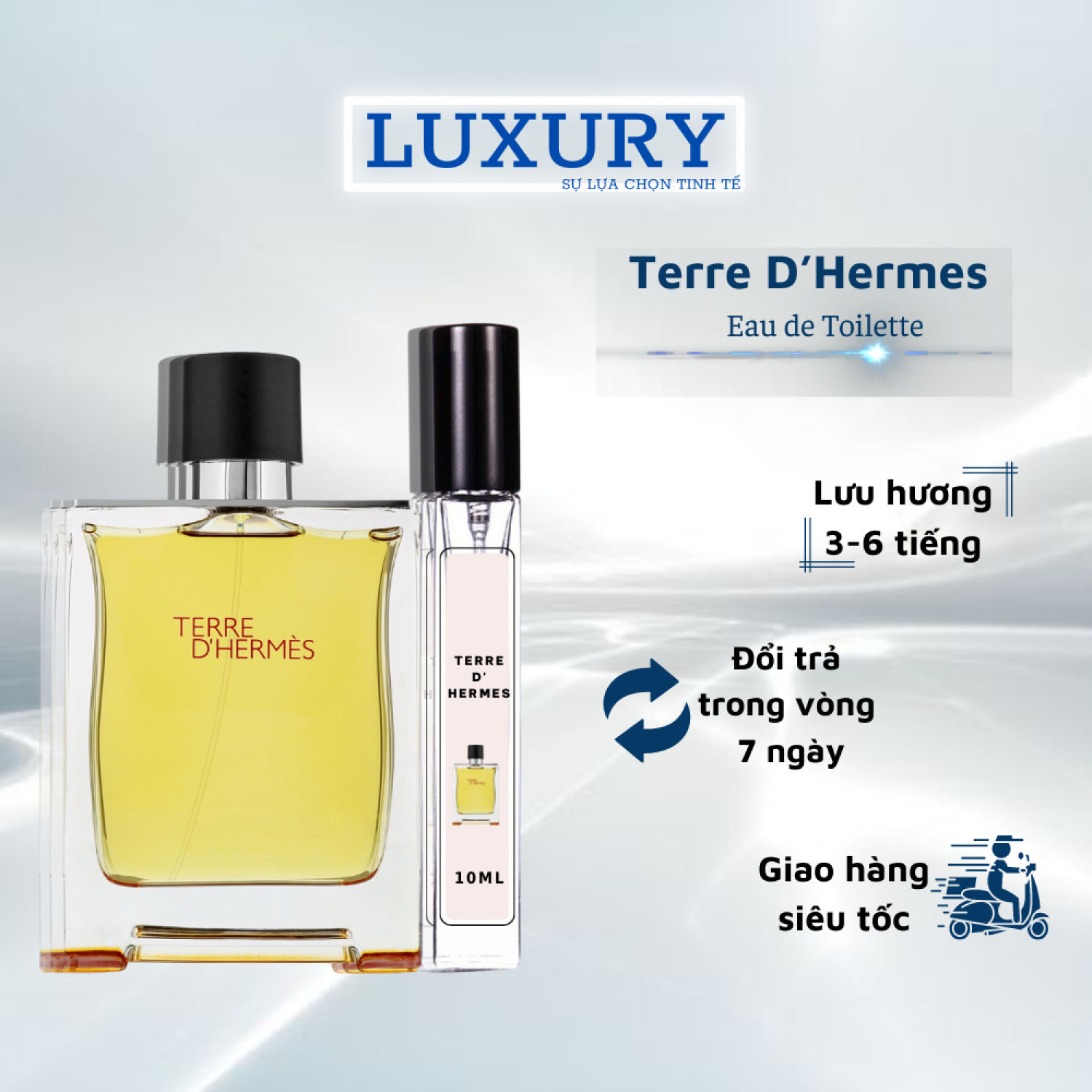 Nước hoa nam terre d'hermes eau de toilette mẫu thử 10ml. lưu hương lâu_nam tính_phóng khoáng