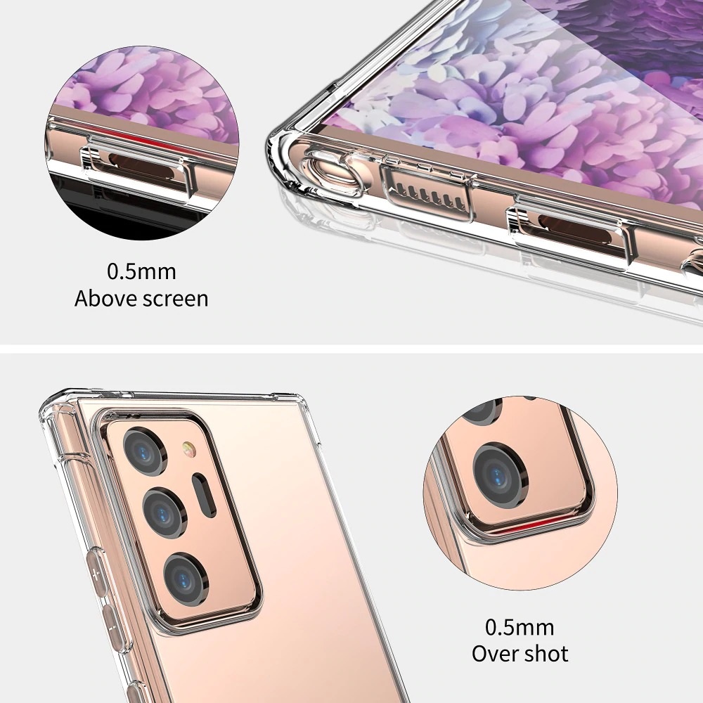 Ốp lưng dẻo trong suốt chống sốc cho SamSung Galaxy Note 20, Note 20 Ultra, Note 10, Note 10 Lite, Note 10 Plus chống va đập bảo vệ máy, siêu bền