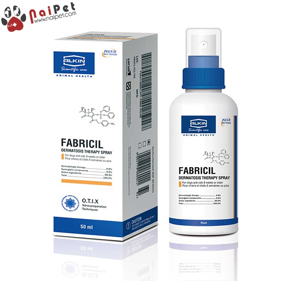 Xịt Ghẻ Cái Rận Viêm Da Nấm Mitecyn, Fungikur, Fabricil Alkin Kỳ Nam Chai 50ml