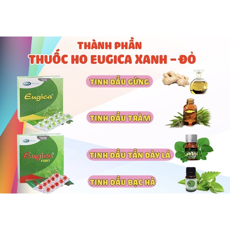 Thảo Eugica giảm ho - Vỉ 10 viên - ho dầu