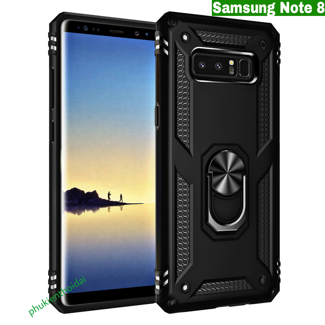 Ốp lưng Samsung Note 8 chống sốc Quân Đội nhẫn Iring cao cấp