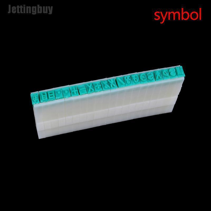 Jettingbuy 1 Set English Alphabet Letters Numbers Rubber Stamp Free Combination Diy Craft