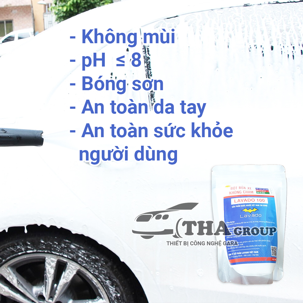 Bột Rửa Xe Không Chạm Loại Siêu Đậm Đặc-Lavado 100