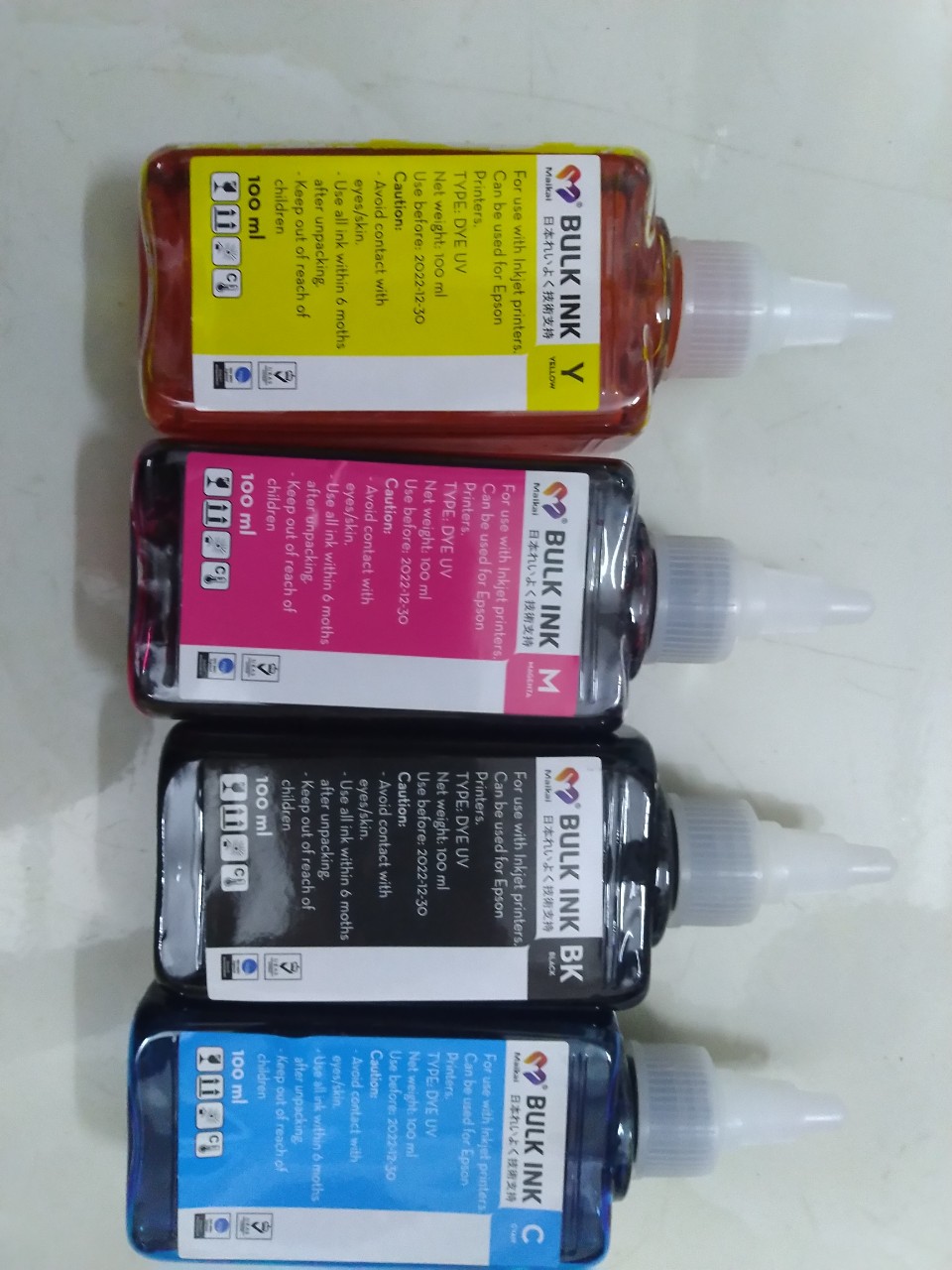 [HCM]Bộ 4 màu mực máy in Epson L220