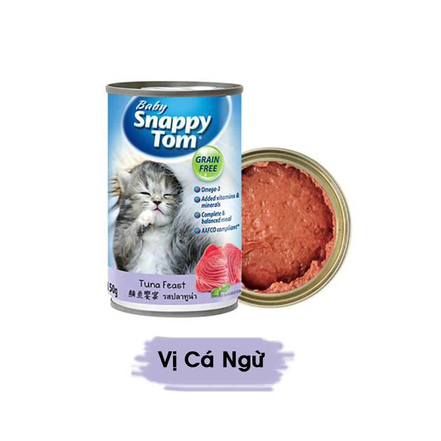 PATE CHO MÈO CON SNAPPY TOM 150G -[Nông Trại Thú Cưng]