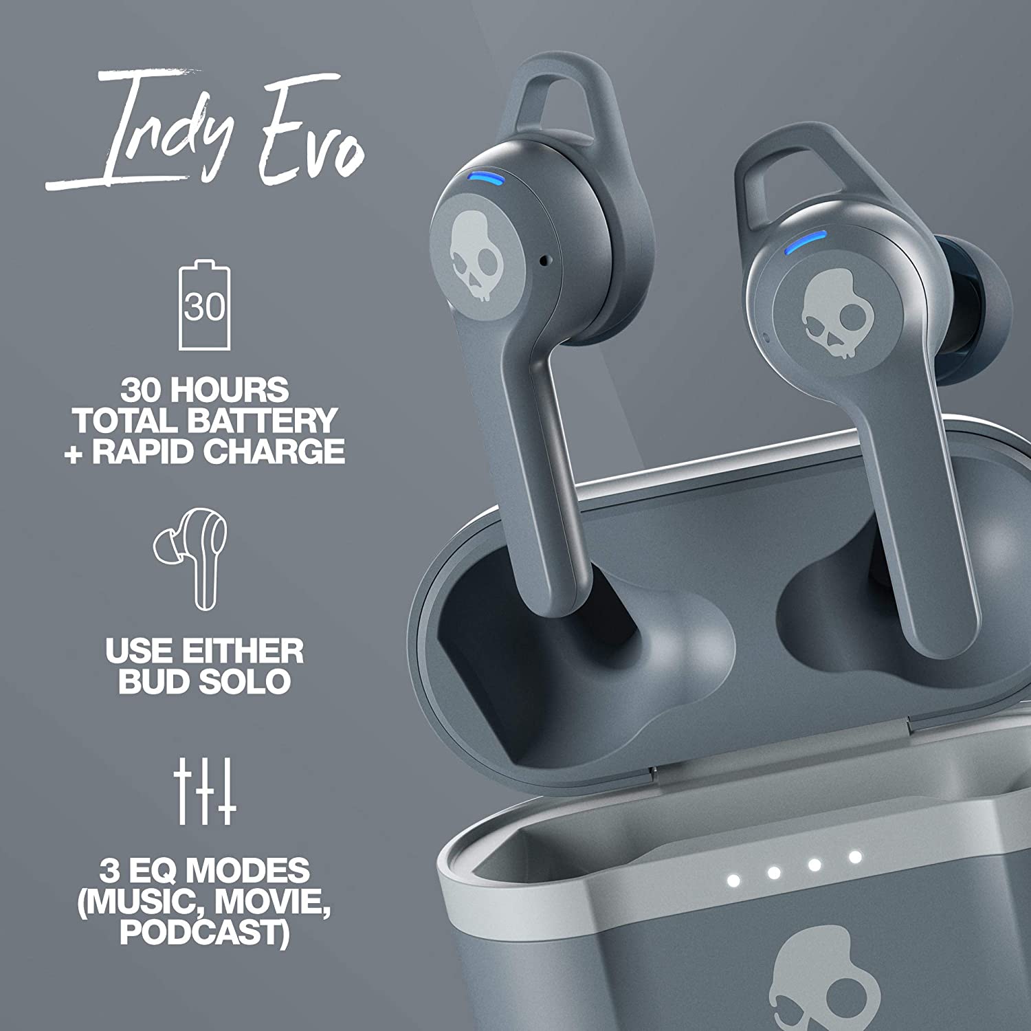 Tai nghe Skullcandy Indy Evo True wireless - Hàng Mỹ Mới 100%