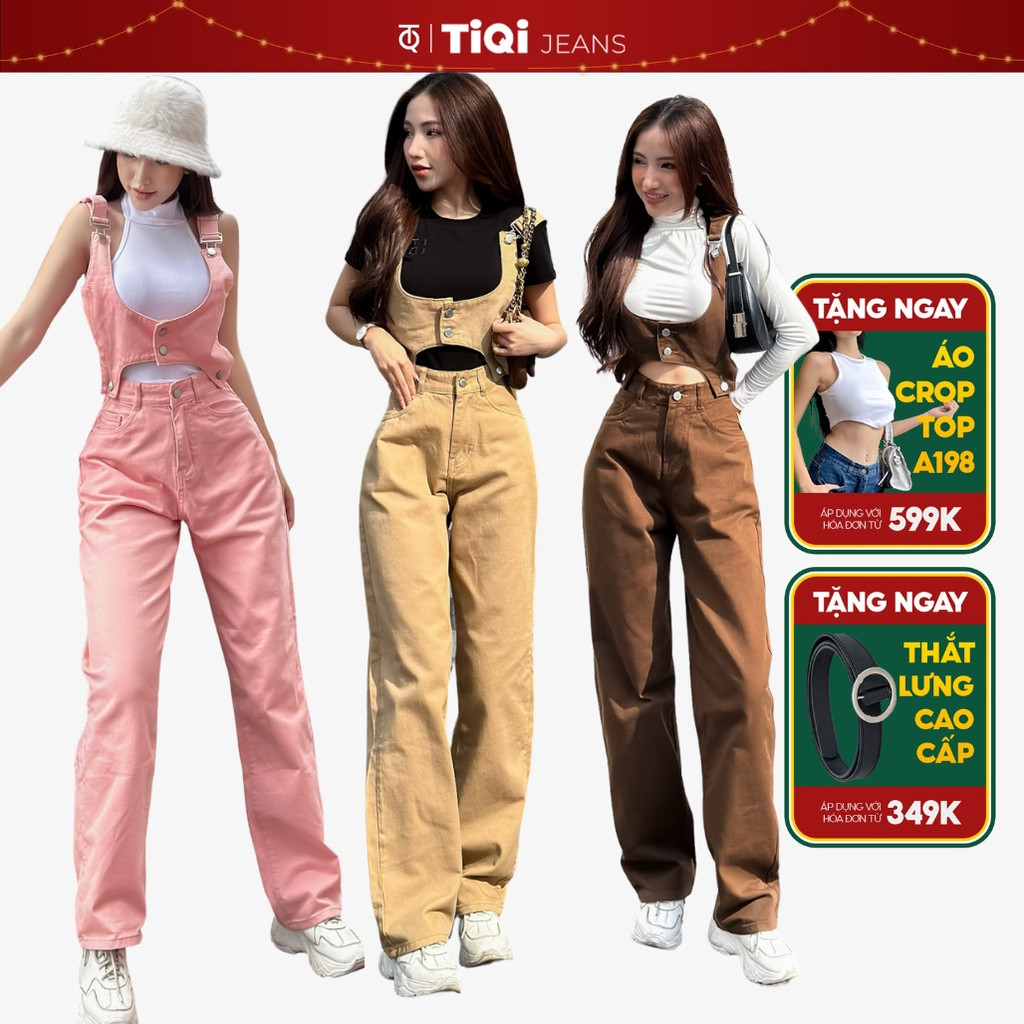 Set Yếm Quần Dài Kaki Jean TiQi Jeans Y1-252