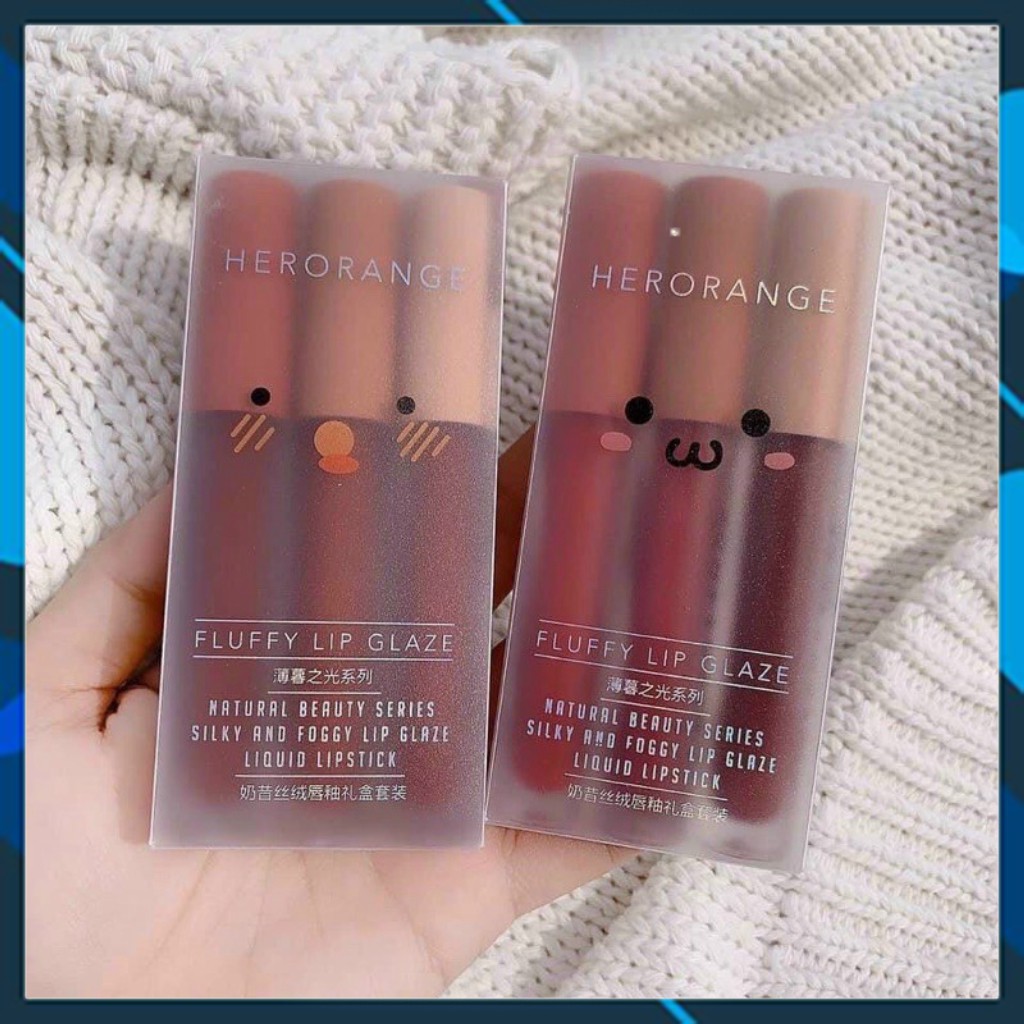 Set 3 Cây Son Kem Lì Herorange Sét A Hoặc B