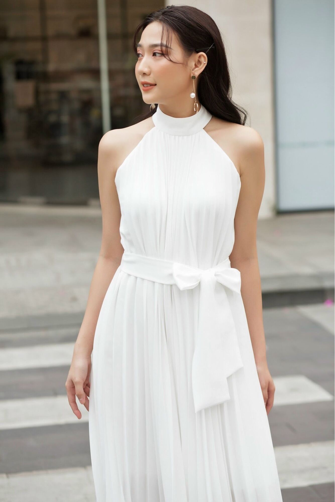 Clothesrack - Vacation Dress - đầm cổ yếm dập ly