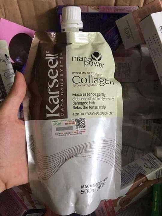 KEM Ủ TÓC PHỤC HỒI COLLAGEN KARSEELL MACA 500ML